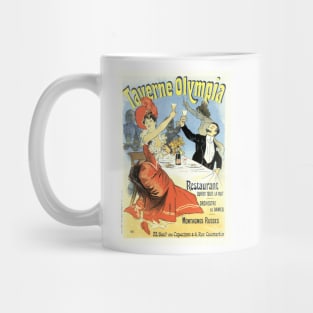 TAVERNE OLYMPIA RESTAURANT Advertisement Old French Art Nouveau Mug